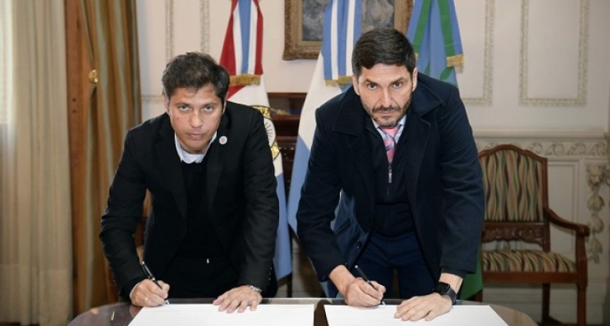 Kicillof y Pullaro firmaron un convenio para fortalecer el trabajo conjunto en la lucha contra el delito complejo