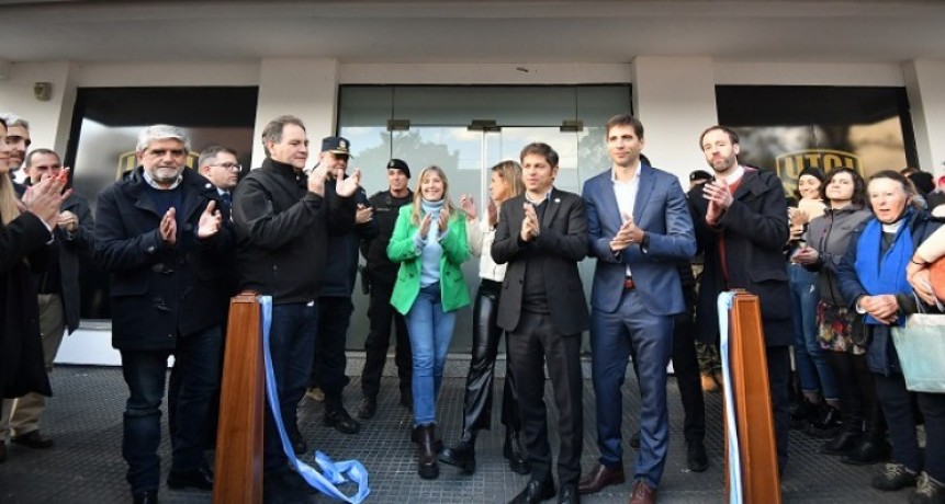 Kicillof junto Passaglia inauguraron la base de la UTOI en San Nicolás