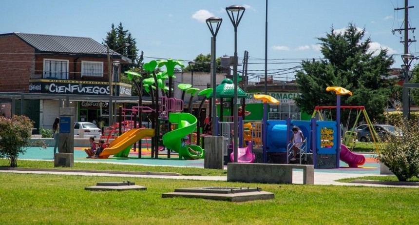 La Matanza: El Municipio continua con la puesta en valor de plazas y espacios públicos del distrito 