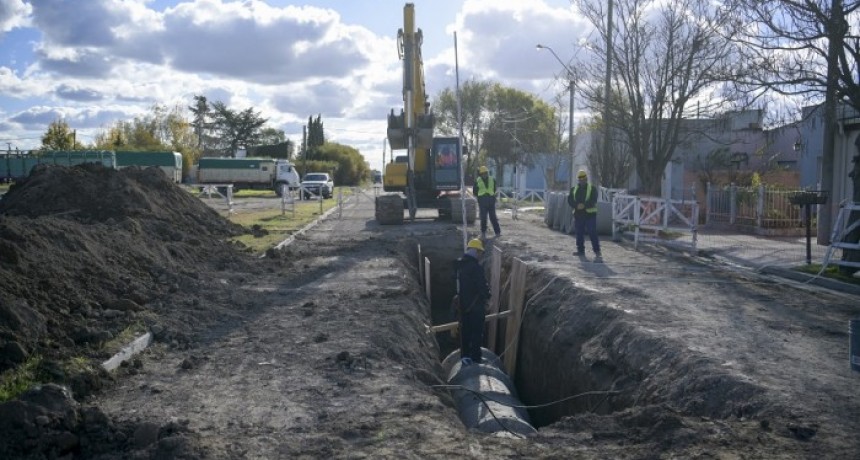 La Provincia reinició la obra de desagües pluviales para Coronel Pringles