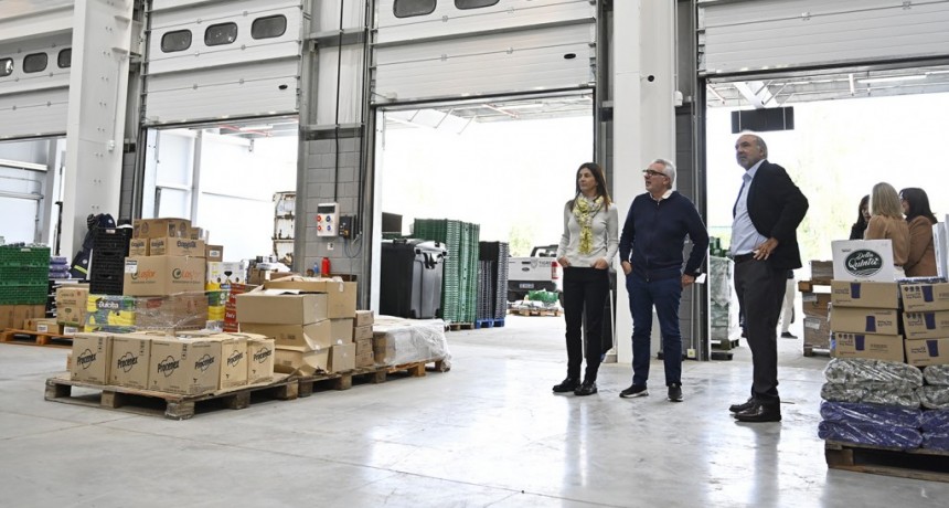 Tigre: Julio Zamora recorrió la nueva sede del Banco de Alimentos en Benavídez