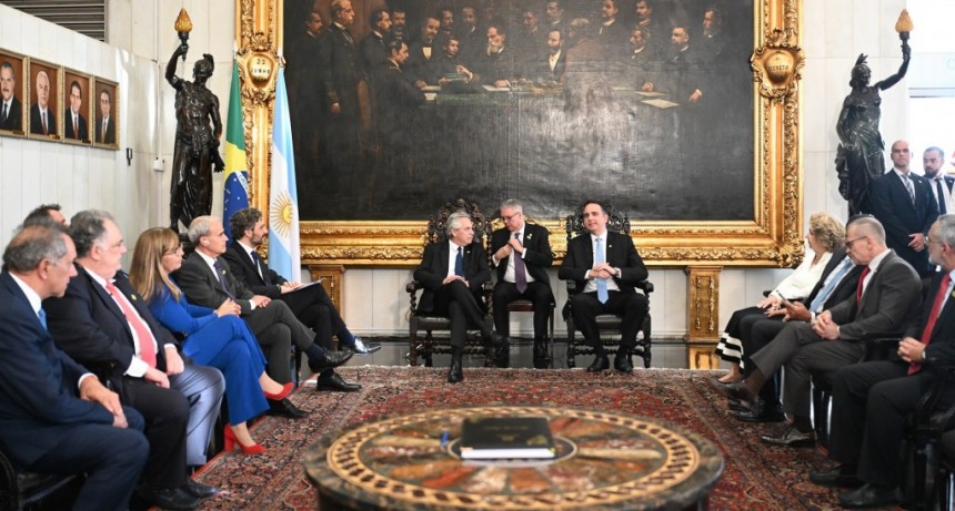 Alberto Fernández se reunió con representantes del Poder Legislativo y Judicial de Brasil