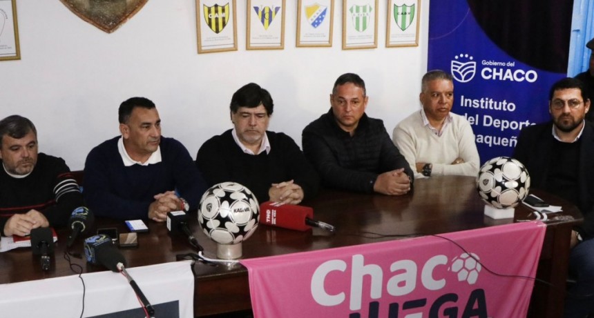 Chaco: El Gobierno Provincial apoya el lanzamiento del Torneo Federativo Masculino de Fútbol 