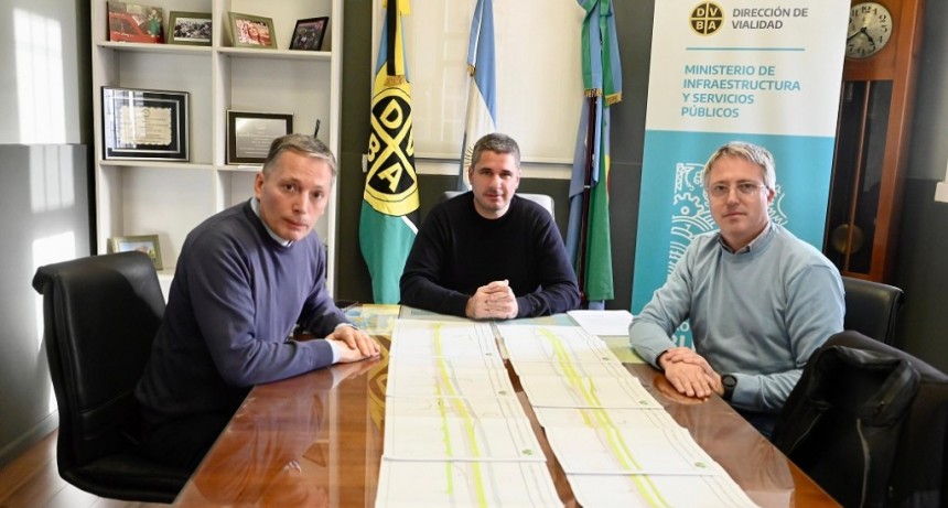 E. Echeverría: Gray se reunió con autoridades de la dirección de Vialidad Bonaerense para planificar la finalización de las obras de las Rutas 4 y 58 