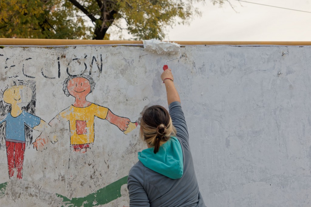 Berazategui: El Municipio realizó trabajos de pintura en el Jardín de Infantes N° 919