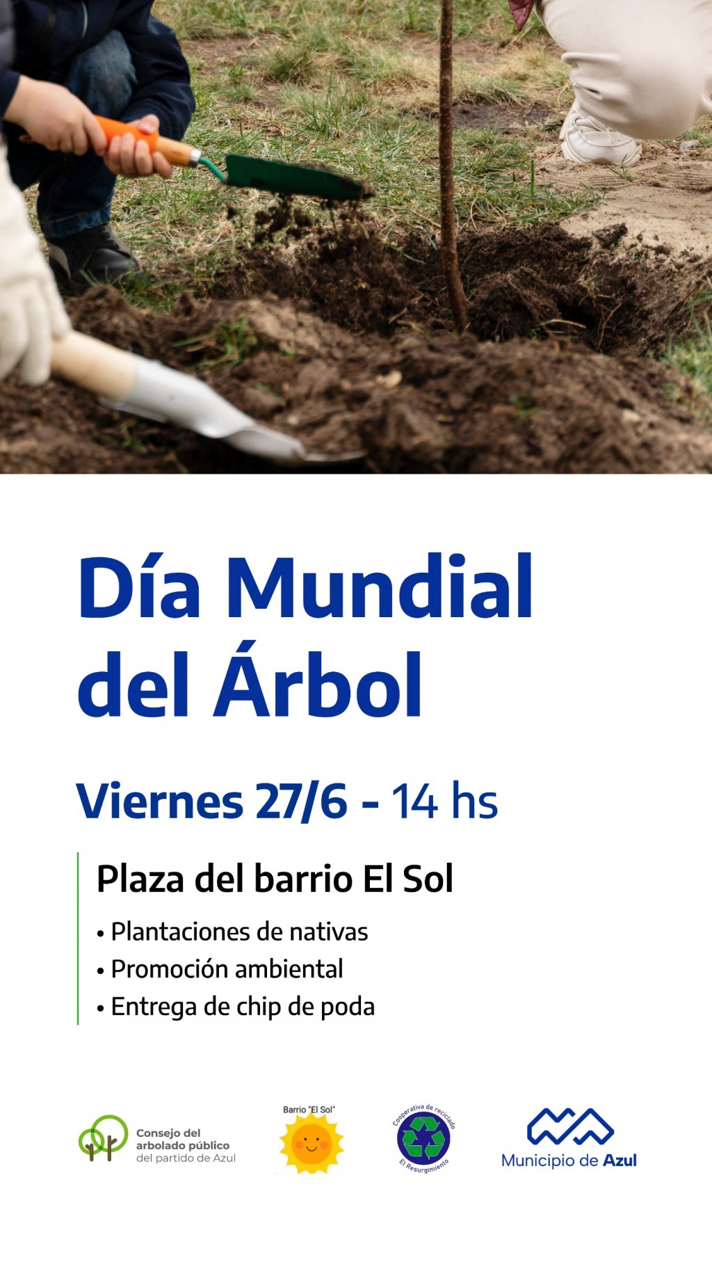 Azul: El Municipio celebrará el Día Mundial del Árbol