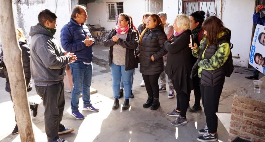 Moreno: Damián Contreras sorprendido por el masivo apoyo de vecinos de Cuartel V