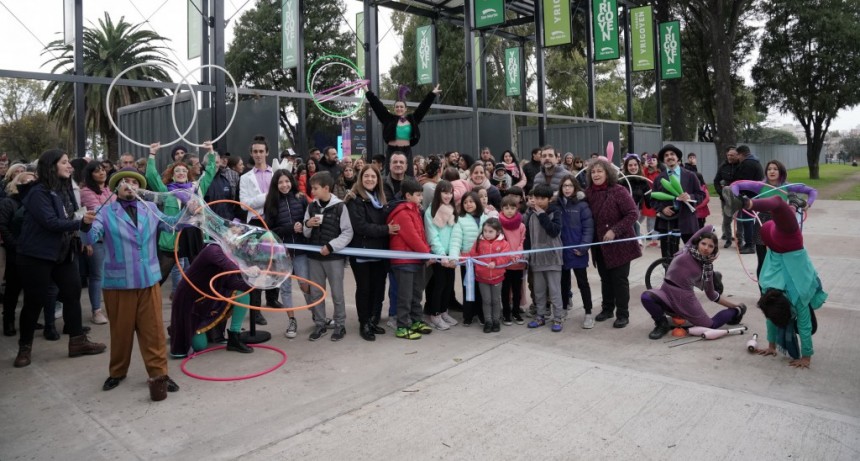 San Martín: Moreira participó de la inauguración del Nuevo Parque Yrigoyen