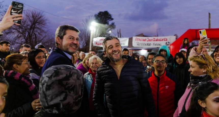 Hurlingham: Zabaleta y Lammes recorrieron las obras deportivas del distrito