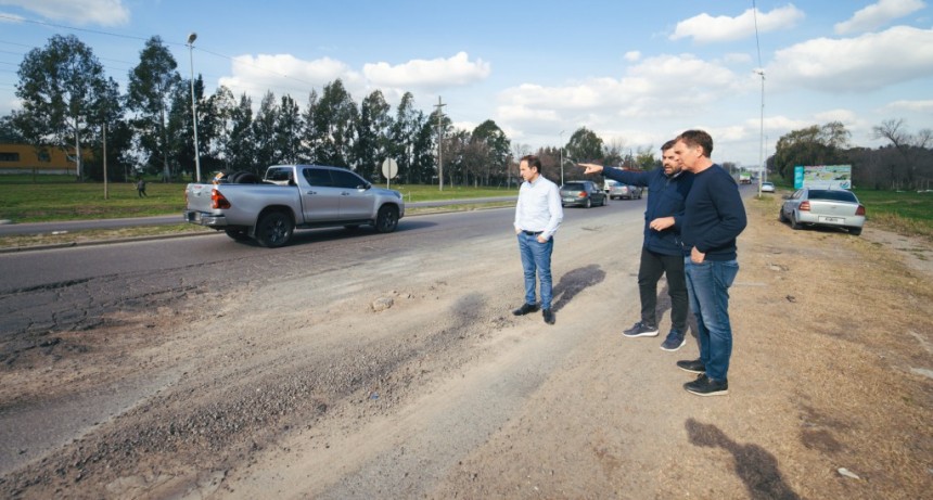 Campana: Abella junto a Santilli pidieron la reparación de la Ruta 6