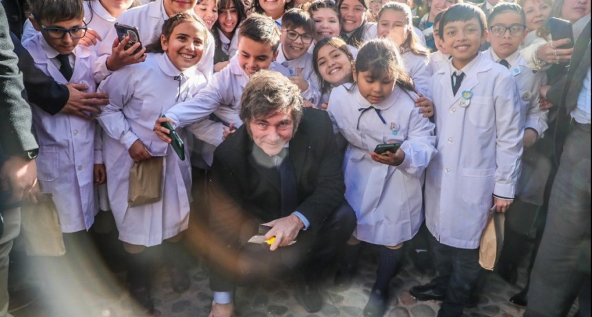 Javier Milei lanzó en San Juan el Plan Federal de Alfabetización