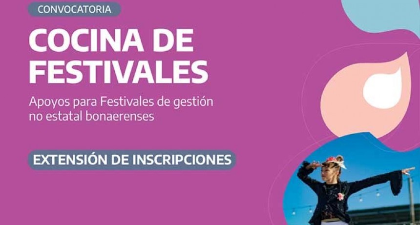 La Provincia extiende la inscripción a “Cocina de Festivales”