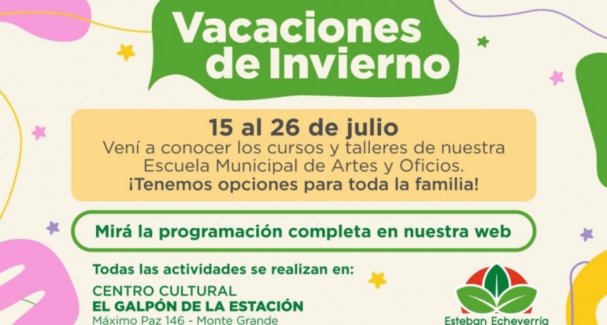 E. Echeverría: El Municipio brindará talleres y cursos gratuitos para toda la familia