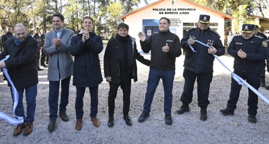 Kicillof inauguró las nuevas instalaciones de la Fuerza Barrial de Aproximación en San Vicente