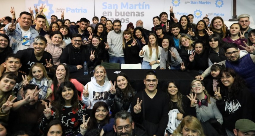 Fernando Moreira participó de un plenario con la juventud peronista de San Martín y Pedro Saborido