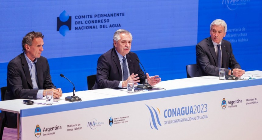 Alberto Fernández y Katopodis realizaron la apertura de CONAGUA 2023