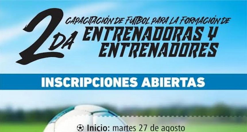 Baradero: Inscripción abierta para la 2° Capacitación de Fútbol para la Formación de Entrenadoras y Entrenadores