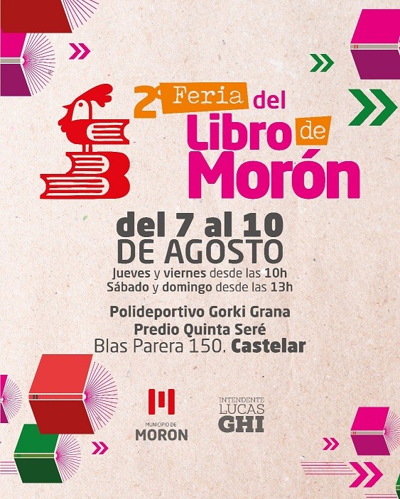 Morón: Se viene la 2ª Feria del Libro del distrito