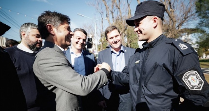 Kicillof puso en funcionamiento patrulleros y motos para reforzar la seguridad en Arrecifes