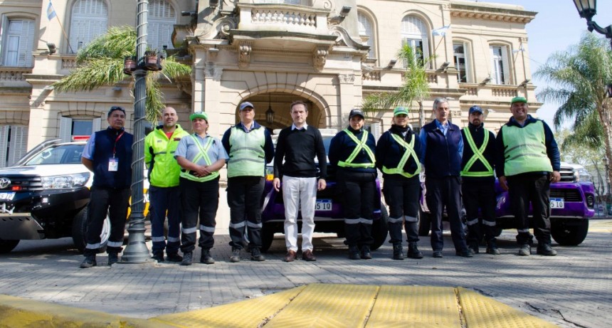 Campana: El Intendente presentó nuevos vehículos para reforzar la tarea de prevención y control de Tránsito y Defensa Civil