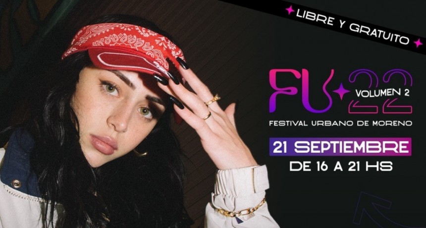 Moreno: Vuelve el Festival Urbano a la Plaza Buján con el show de Niki Nicole 