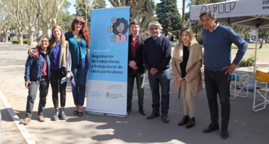 La Provincia realizó una campaña de registro de trabajadoras de casas particulares