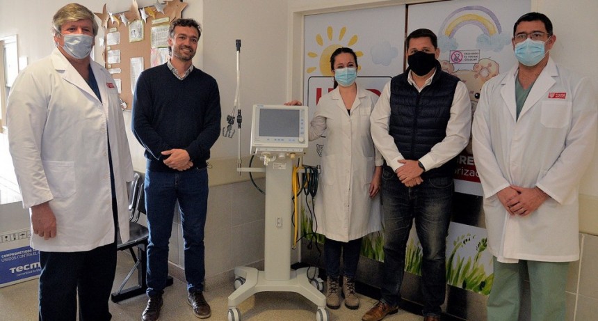 Tigre: El Hospital Materno Infantil incorporó un nuevo respirador para la Unidad de Terapia Intensiva Pediátrica