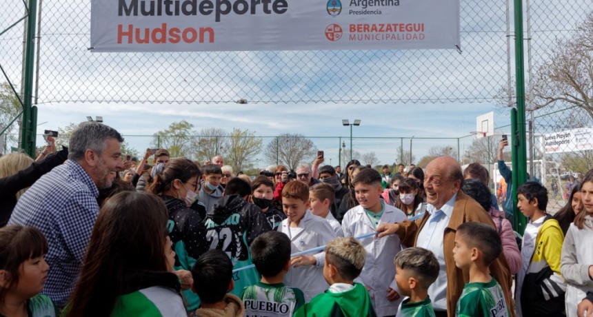 Berazategui: Mussi y Zabaleta inauguraron 2 playones municipales multideportes 