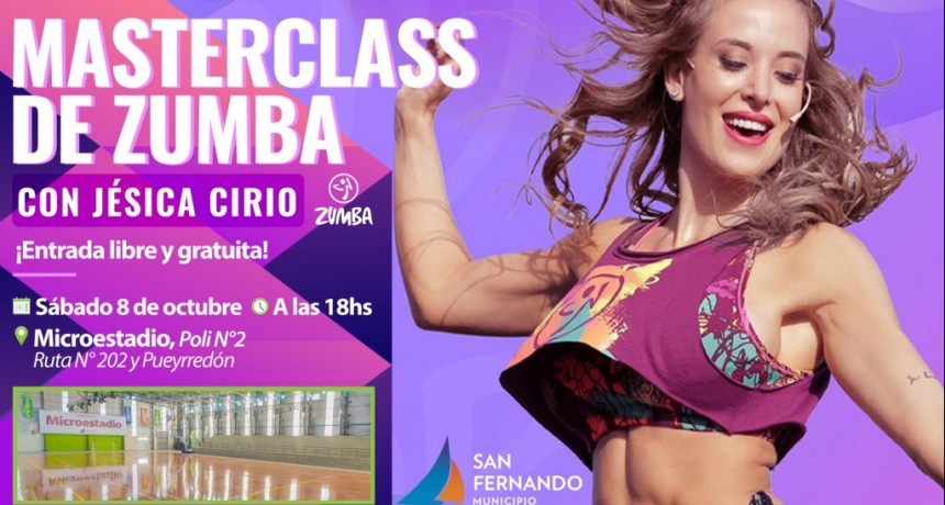 Jésica Cirio dará una Masterclass de Zumba en San Fernando