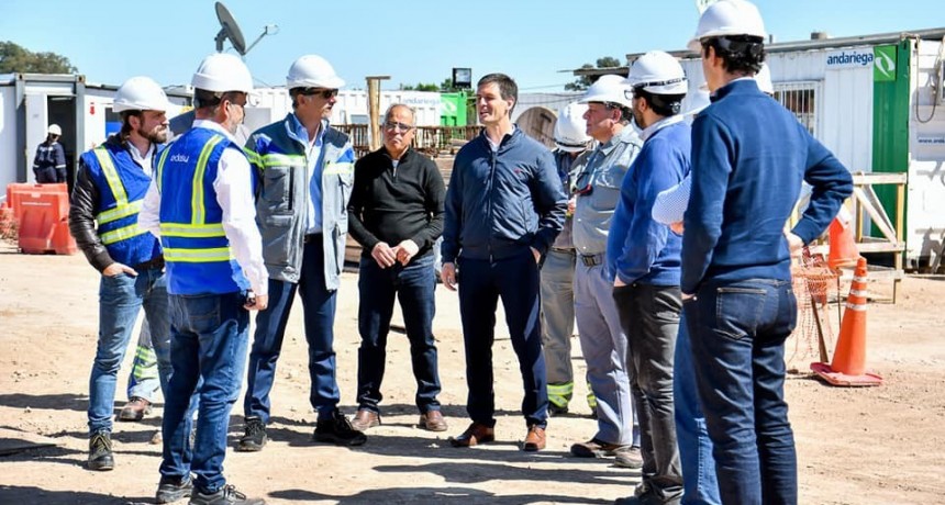 San Vicente: Mantegazza recorrió los avances de la Subestación Eléctrica 