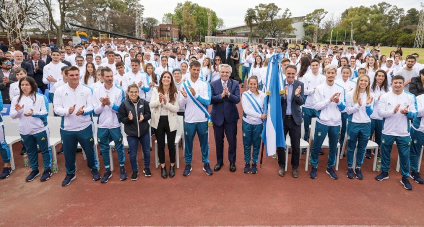 Alberto Fernández despidió a los atletas que representaran a el país en los XII Juegos Suramericanos Asunción 2022