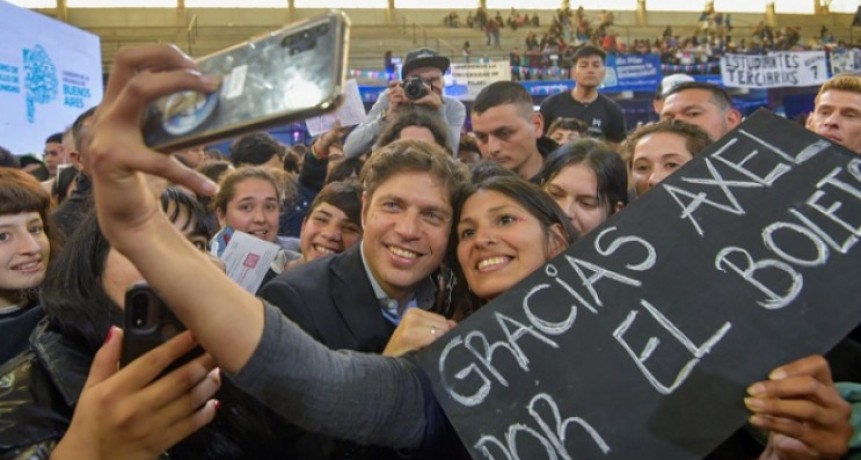 Pilar: Kicillof anunció la implementación del Boleto Estudiantil para el nivel terciario