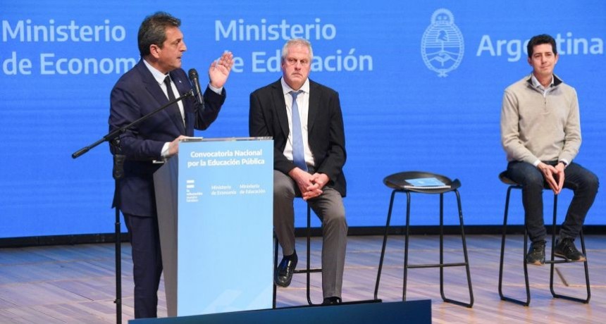 Perczyk y Massa presentaron el nuevo proyecto de Ley de Financiamiento Educativo
