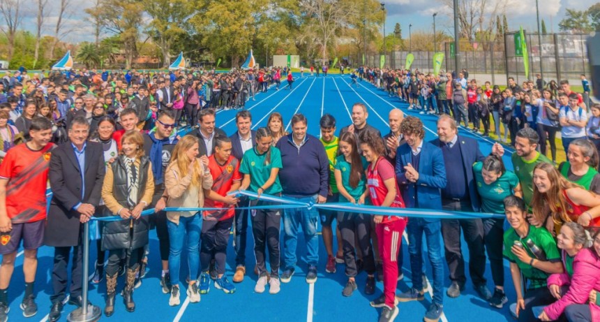San Fernando: Juan Andreotti inauguró la nueva Pista de Atletismo junto a la Universidad de Luján
