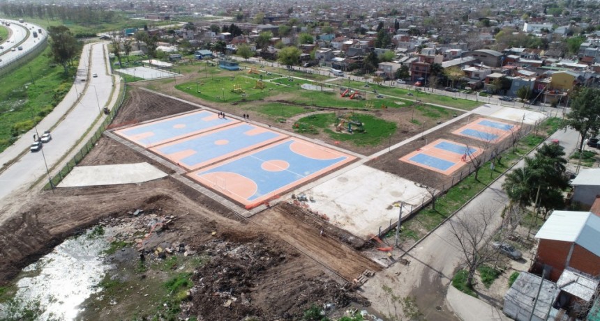 San Martín: Avanza la renovación integral del Parque del Bicentenario en el distrito 