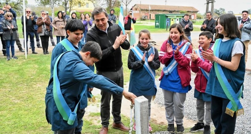 Luján: Boto habilitó la primera etapa de la nueva red de agua potable de Carlos Keen