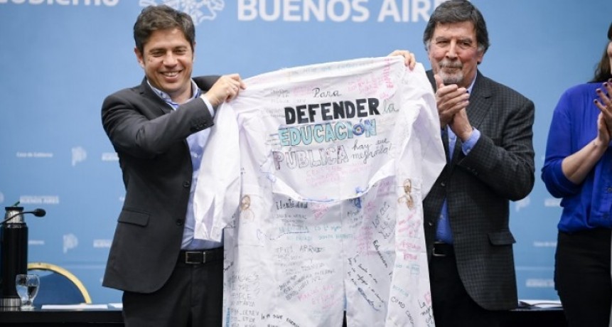 Kicillof anunció un proyecto para establecer la obligatoriedad de la educación desde los tres años