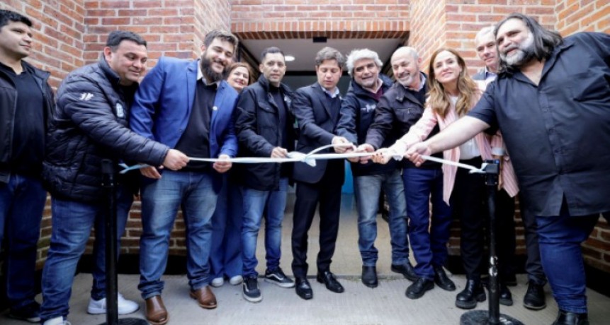 Kicillof y Secco inauguraron el Centro de Formación Laboral N°406