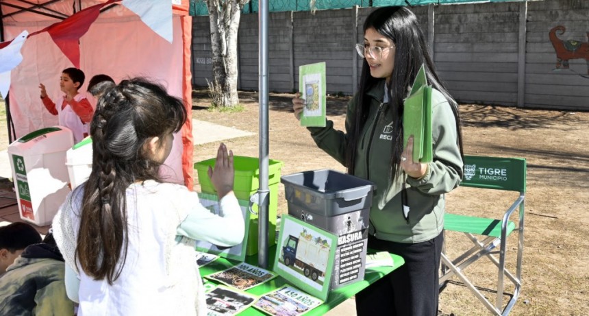Tigre: Estudiantes de la Escuela Primaria N°47 disfrutaron de una kermés ambiental del Municipio