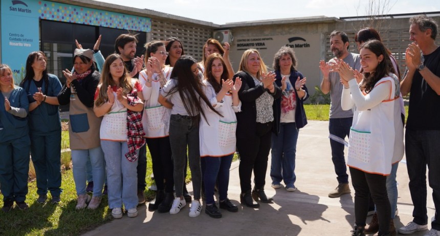 San Martín: Fernando Moreira inauguró un nuevo Centro de Cuidado Infantil en Barrio Independencia 