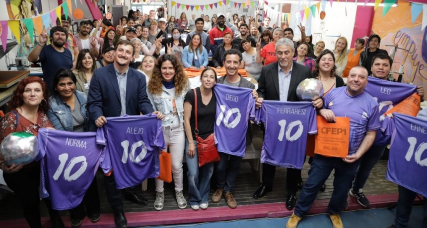 Avellaneda: Jorge Ferraresi y Alejo Chornobroff inauguraron el 1º Centro de Formación para la Economía Popular