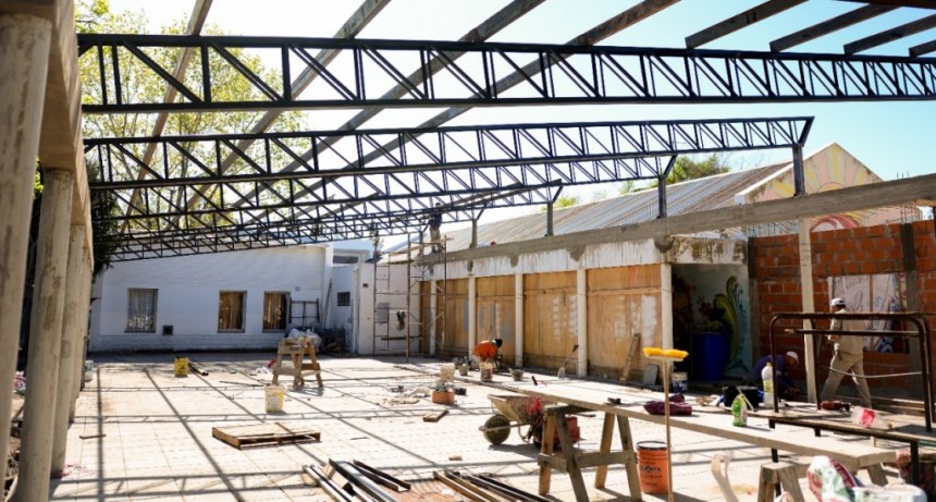 San Vicente: Avanza los trabajos en la Escuela Primaria N°5 