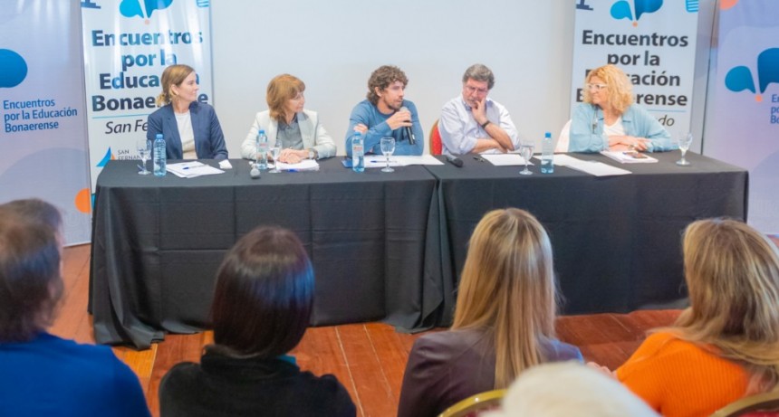 San Fernando: Juan Andreotti y Alberto Sileoni compartieron el Encuentro por la Educación Bonaerense en el distrito