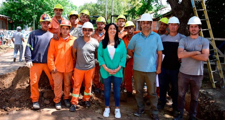 Malvinas Argentinas: Noe Correa recorrió la obra de la red secundaria de agua para los barrios Solar del Norte y El Cortijo