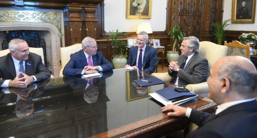 Alberto Fernández recibió a una delegación del Congreso estadounidense