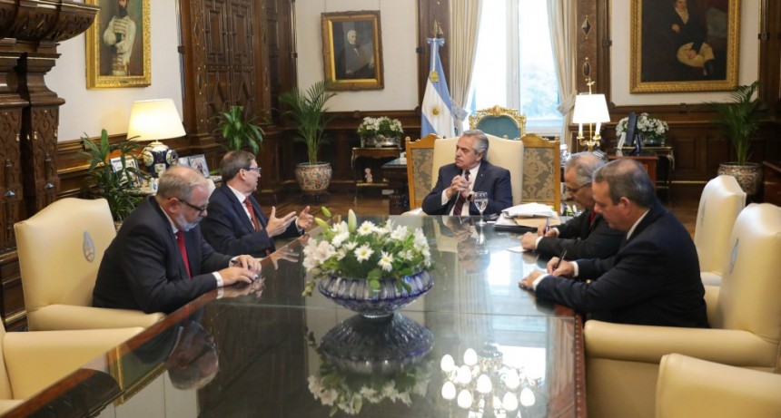 Alberto Fernández se reunió con el ministro de Relaciones Exteriores de Cuba