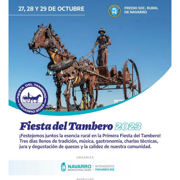 Navarro: Fin de semana con la  Fiesta del Tambero