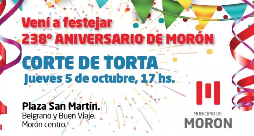 Morón celebra sus 238 años con actividades en la Plaza San Martín