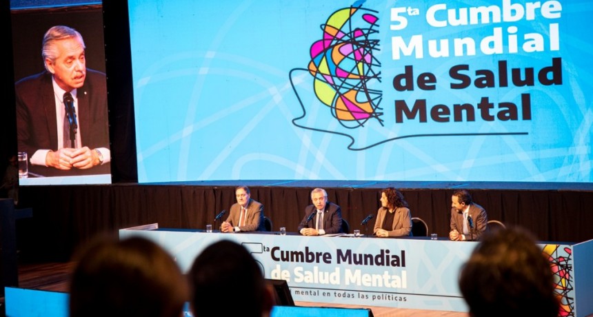 Fernández junto a Vizzotti dieron apertura a la Quinta Cumbre Mundial de Salud Mental