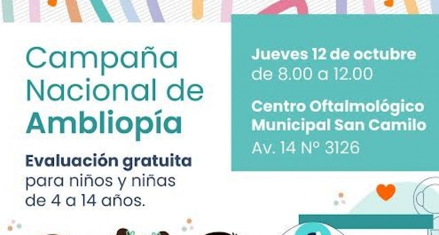 Berazategui: El Municipio se suma a la Campaña Nacional de Prevención de la Ambliopía